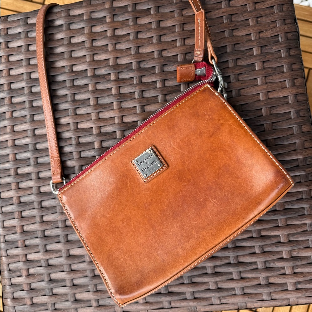 Dooney & Bourke Brown Leather Crossbody Bag